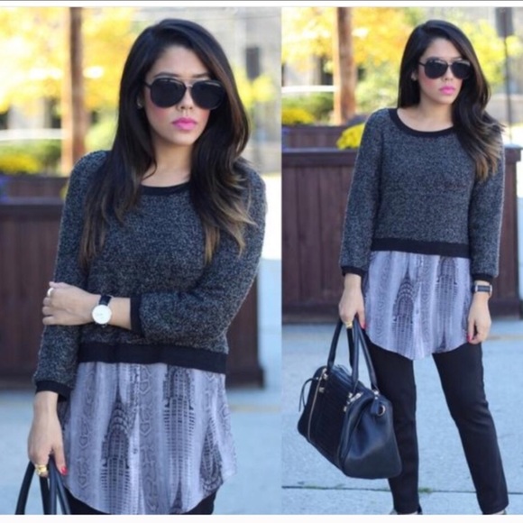 layered crop sweater
